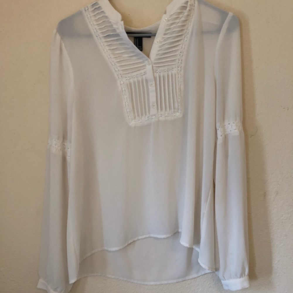 See through dressy long sleeve